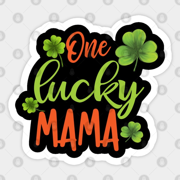 one lucky mama Sticker by busines_night